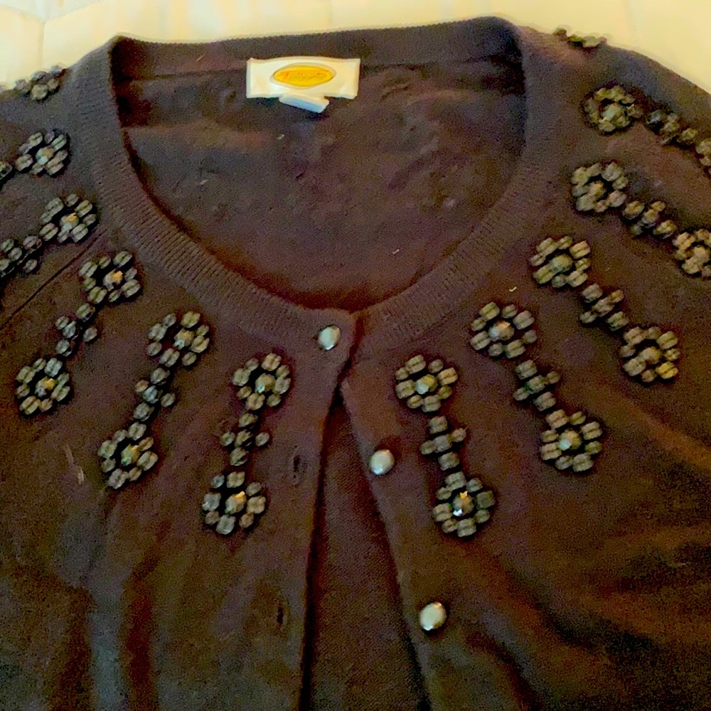 Black cardigan